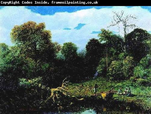 William-Adolphe Bouguereau River landscape